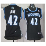 women nba jerseys minnesota timberwolves #42 love black