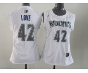 women nba jerseys minnesota timberwolves #42 love white