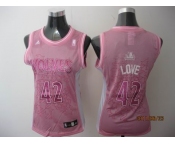 women nba minnesota timberwolves #42 love pink