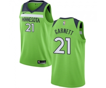 Youth Nike Minnesota Timberwolves #21 Kevin Garnett Swingman Green NBA Jersey Statement Edition