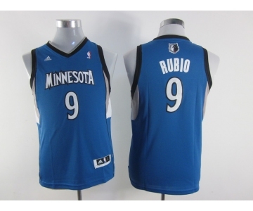 youth nba jerseys minnesota timberwolves #9 rubio blue[revolution 30 swingman]