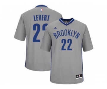 Men Adidas Brooklyn Nets #22 Caris LeVert Swingman Gray Alternate NBA Jersey
