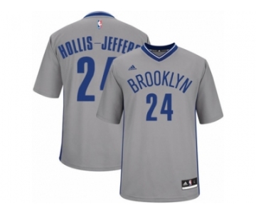 Men Adidas Brooklyn Nets #24 Rondae Hollis-Jefferson Swingman Gray Alternate NBA Jersey