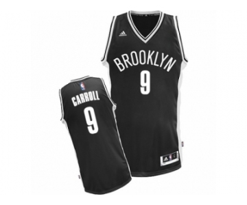 Men Adidas Brooklyn Nets #9 DeMarre Carroll Swingman Black Road NBA Jersey