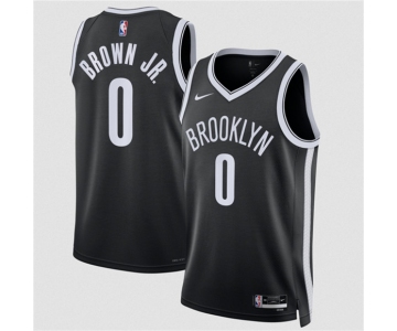 Men's Brooklyn Nets #0 Mikel Brown Jr 2026 Draft Icon Edition Stitched Basketball Jersey