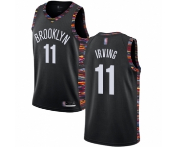 Men's Brooklyn Nets #11 Kyrie Irving Swingman Black Basketball Jersey 2018-19 City Edition