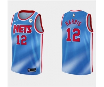 Men's Brooklyn Nets #12 Joe Harris Blue Stitched Basketball Jersey