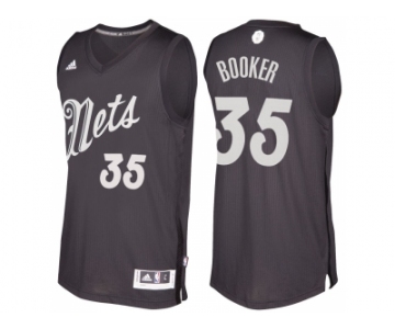 Men's Brooklyn Nets #35 Trevor Booker Black 2016 Christmas Day NBA Swingman Jersey