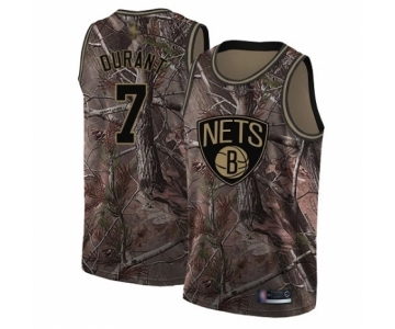 Men's Brooklyn Nets #7 Kevin Durant Swingman Camo Realtree Collection Basketball Jersey