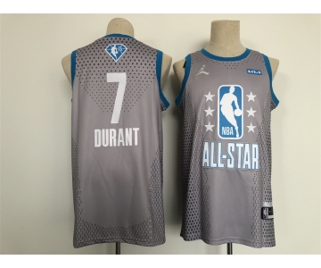 Men's Jordan Brooklyn Nets #7 Kevin Durant Grey  2022 NBA All-Star Swingman Basketball Jersey