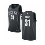 Men's Nike Brooklyn Nets #31 Jarrett Allen Swingman Gray NBA Jersey Statement Edition