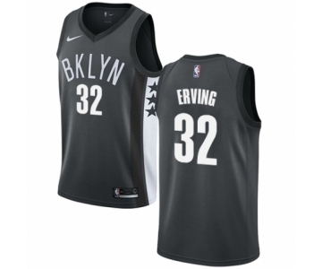 Men's Nike Brooklyn Nets #32 Julius Erving Swingman Gray NBA Jersey Statement Edition
