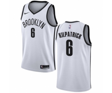 Men's Nike Brooklyn Nets #6 Sean Kilpatrick Swingman White NBA Jersey - Association Edition