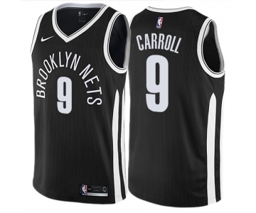 Men's Nike Brooklyn Nets #9 DeMarre Carroll Swingman Black NBA Jersey - City Edition
