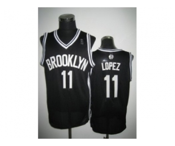 nba new jersey nets #11 brook lopez black