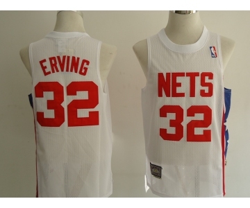 nba new jersey nets #32 julius erving white
