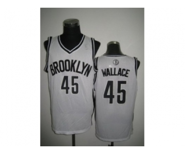 nba new jersey nets #45 gerald wallace white