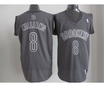 nba new jersey nets #8 williams grey[fullgrey]