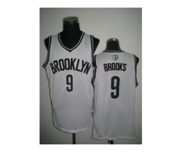 nba new jersey nets #9 marshon brooks white