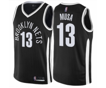 Youth Brooklyn Nets #13 Dzanan Musa Swingman Black Basketball Jersey - City Edition