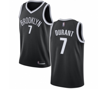 Youth Brooklyn Nets #7 Kevin Durant Authentic Black Basketball Jersey - Icon Edition