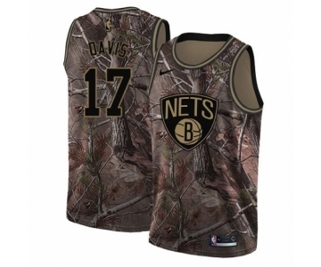 Youth Nike Brooklyn Nets #17 Ed Davis Swingman Camo Realtree Collection NBA Jersey