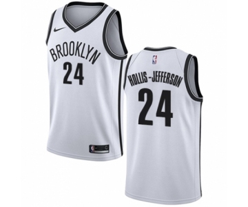 Youth Nike Brooklyn Nets #24 Rondae Hollis-Jefferson Authentic White NBA Jersey - Association Edition