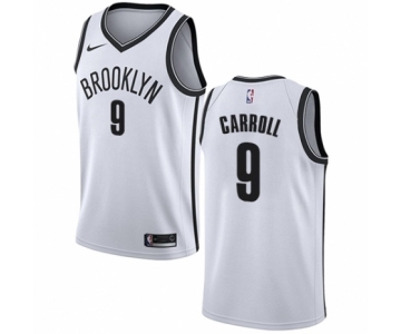 Youth Nike Brooklyn Nets #9 DeMarre Carroll Authentic White NBA Jersey - Association Edition