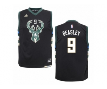 Men's Adidas Milwaukee Bucks #9 Michael Beasley Swingman Black Alternate NBA Jersey