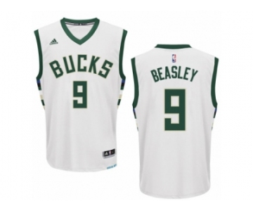 Men's Adidas Milwaukee Bucks #9 Michael Beasley Swingman White Home NBA Jersey