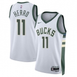 Men's Milwaukee Bucks #11 Tyler Herro White 2026 Association Edition Stitched Basketball Jersey